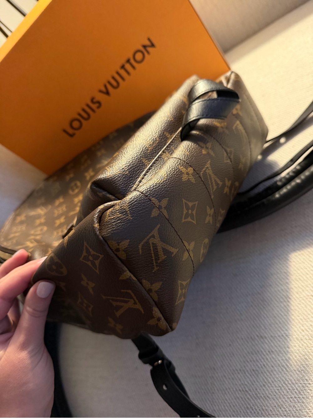 LOUIS VUITTON Monogram Canvas Palm Springs MM Backpack Bag - Picture 8 of 14